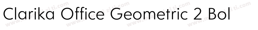Clarika Office Geometric 2 Bold字体转换